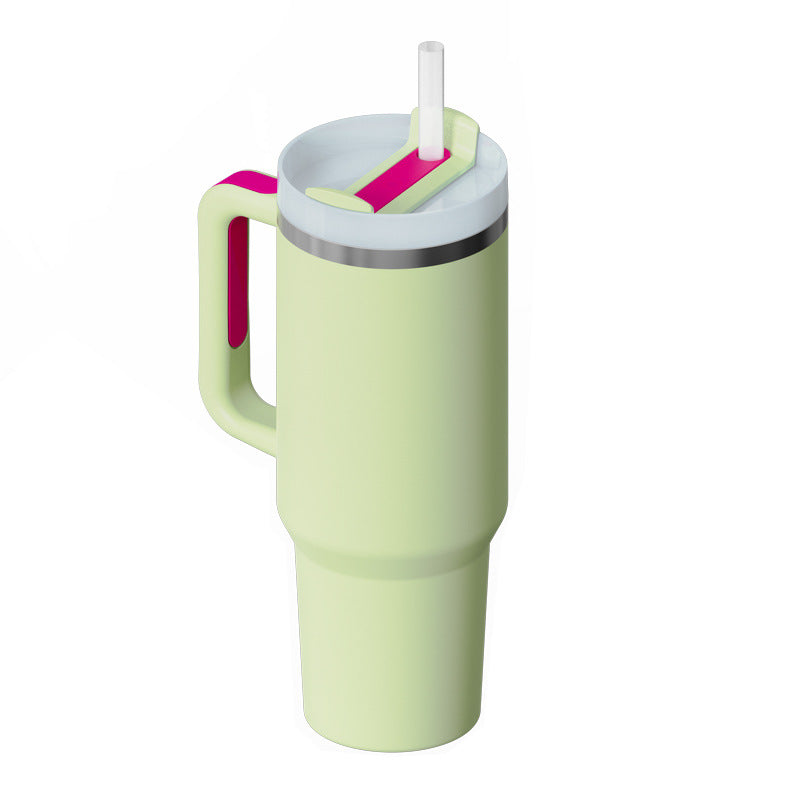 Termos din Inox 1200ml cu Mâner, Pai și Capac