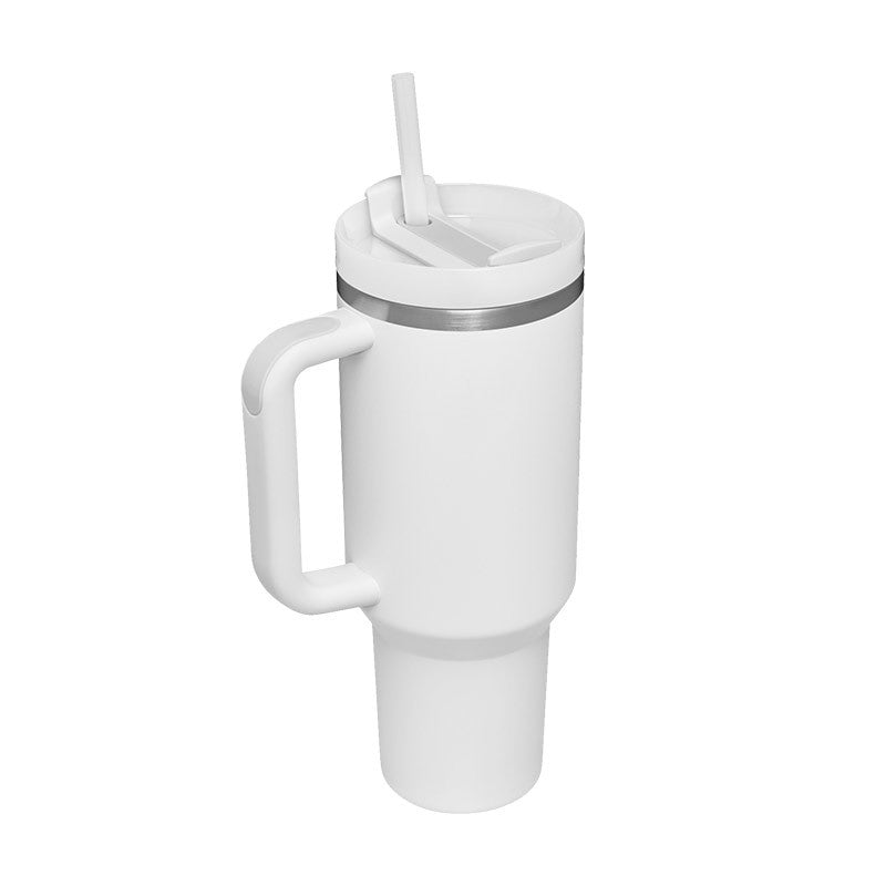 Termos din Inox 1200ml cu Mâner, Pai și Capac