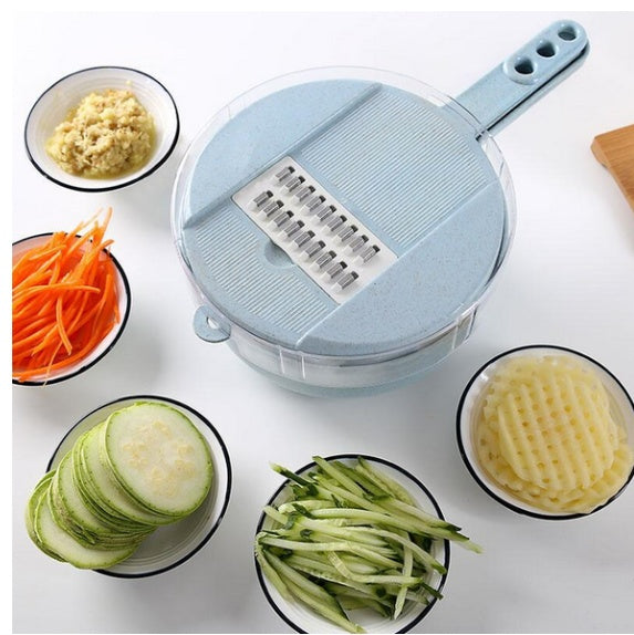 Set Feliator Legume 8 în 1 cu Lame din Inox