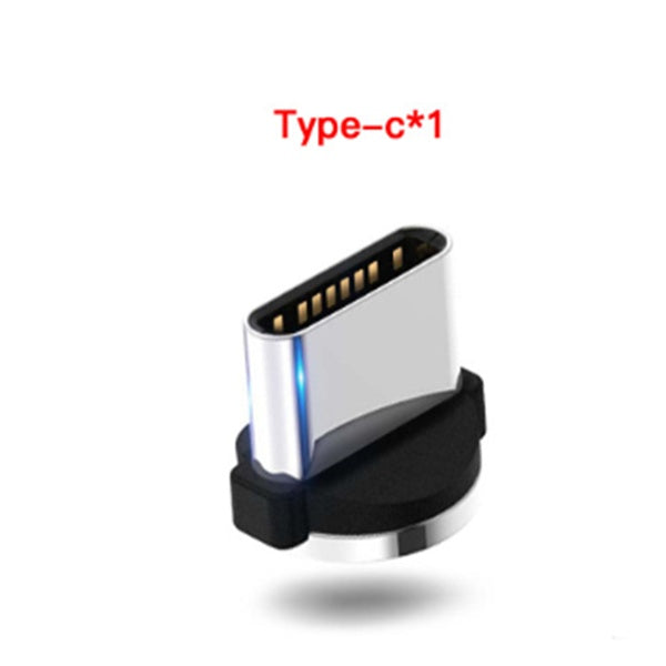 Cablu Magnetic LED compatibil iPhone, Android, Type-C