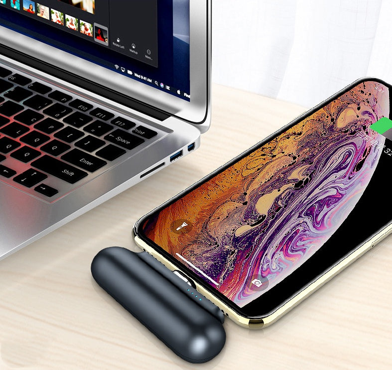 Baterie Externă Mini 2600mAh cu Încărcare Magnetică