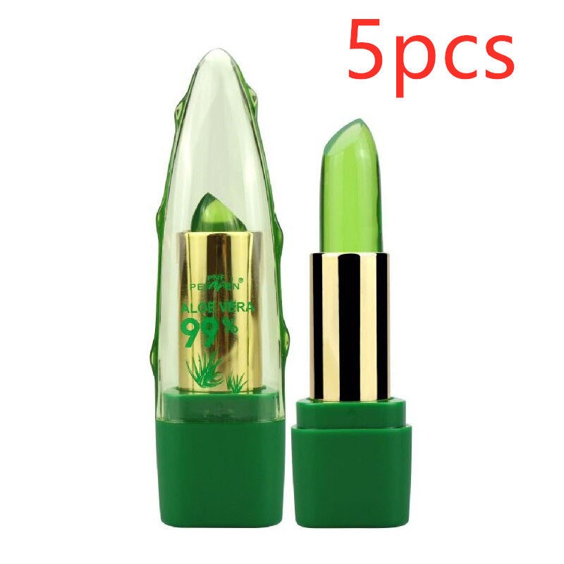 Ruj cu Aloe Vera care Îi Schimbă Culoarea