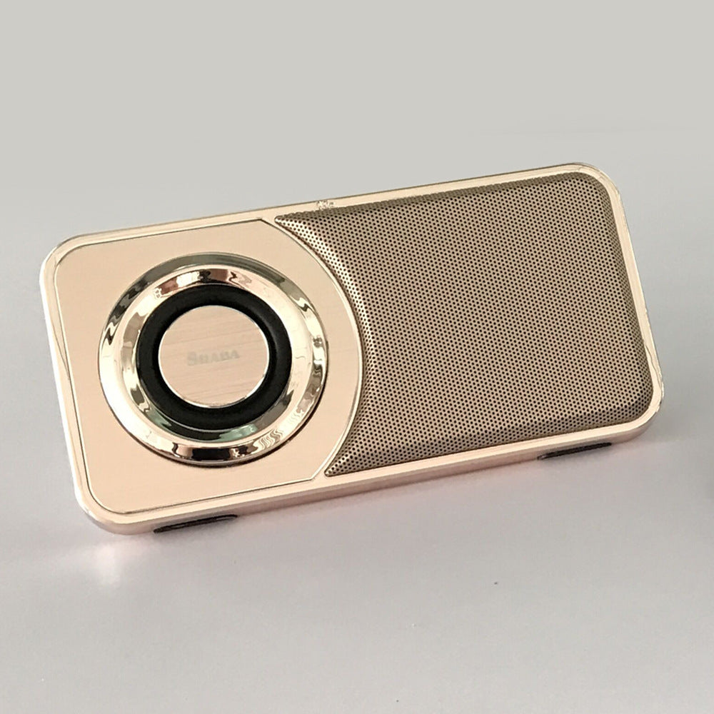 Boxă Bluetooth Mini Retro din Metal cu Radio FM