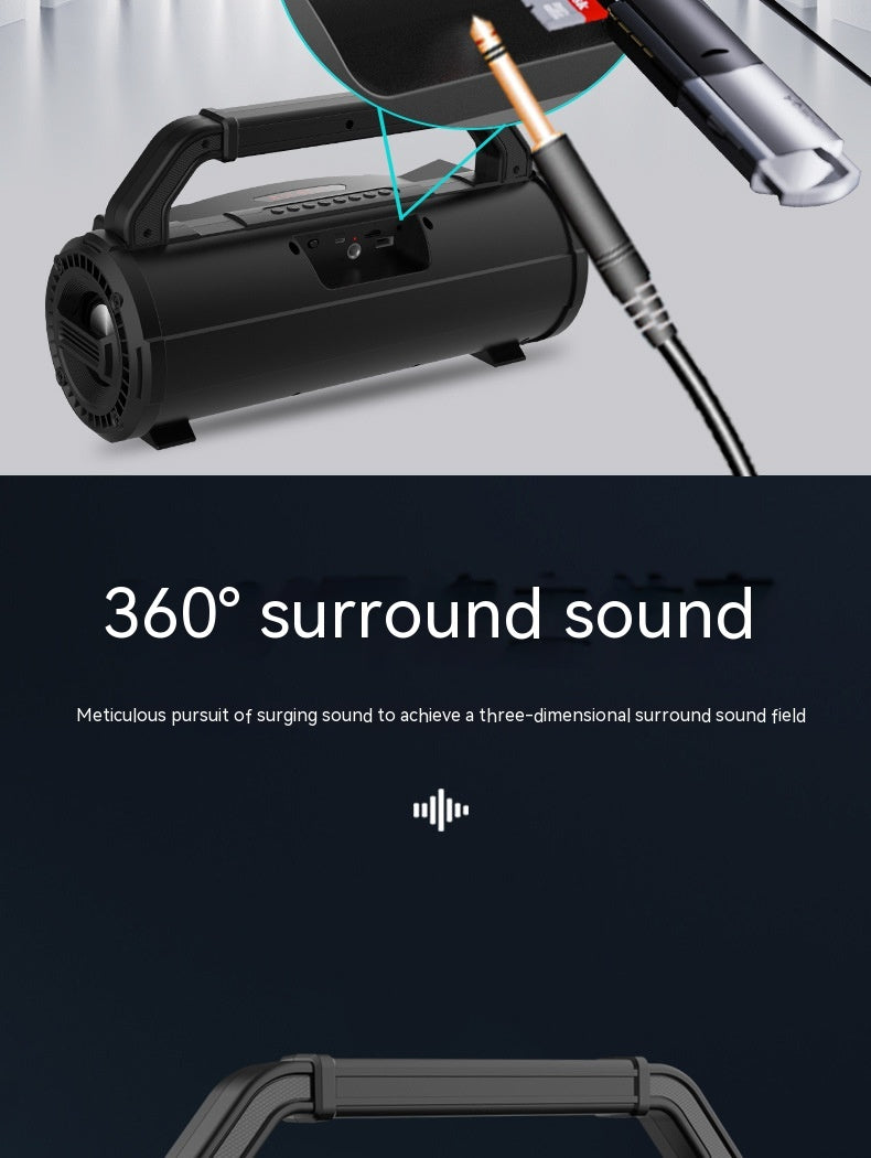 Boxă Bluetooth Portabilă Exterior 2x10W cu Radio FM
