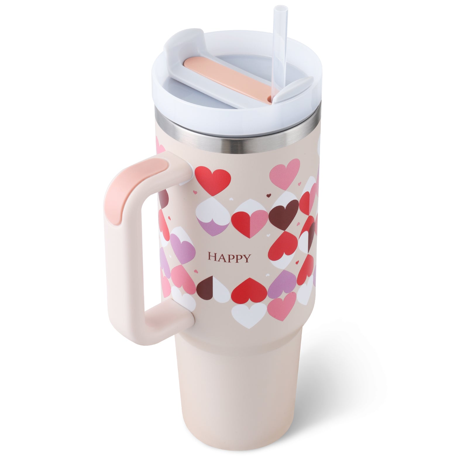 Termos din Inox 1200ml cu Mâner, Pai și Capac