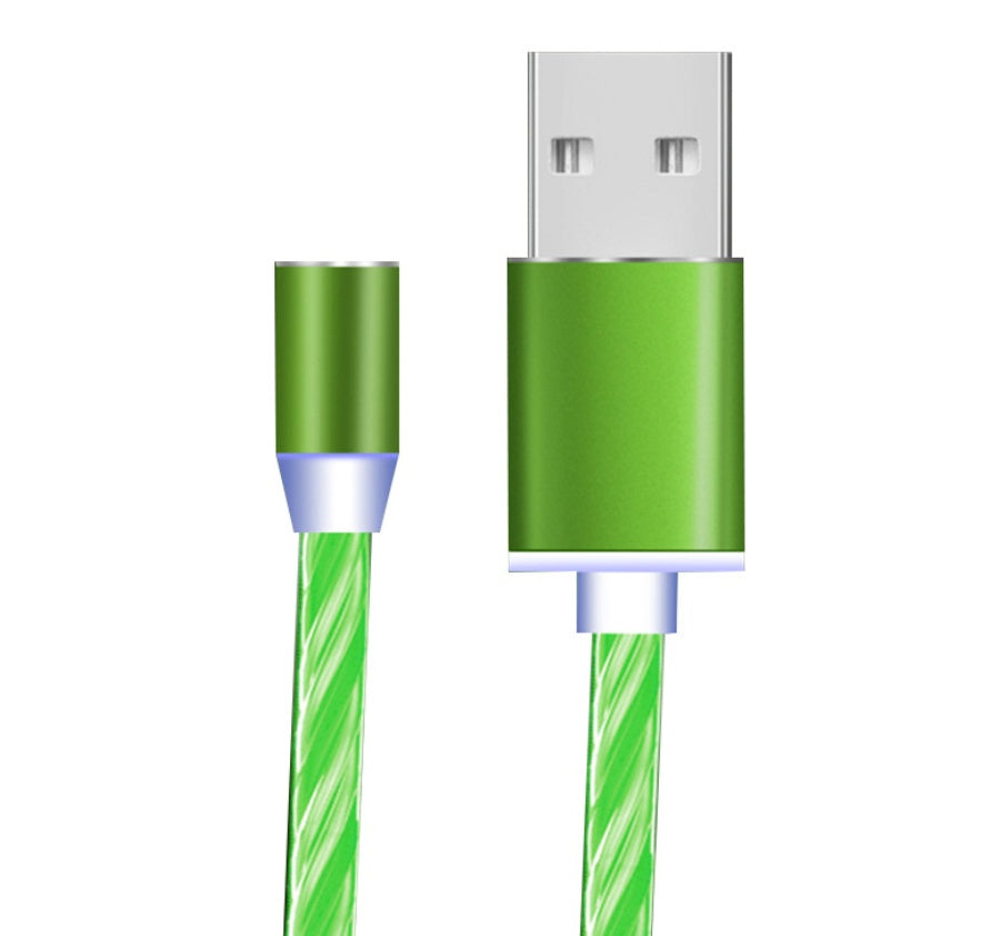 Cablu Magnetic LED compatibil iPhone, Android, Type-C