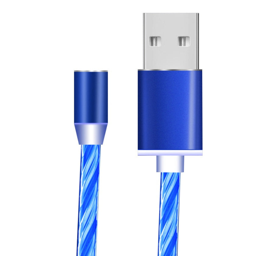 Cablu Magnetic LED compatibil iPhone, Android, Type-C