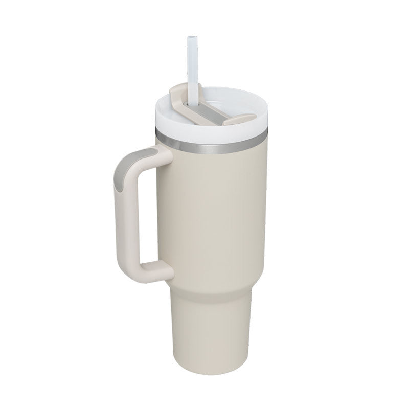 Termos din Inox 1200ml cu Mâner, Pai și Capac