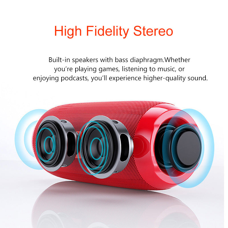 Boxa Bluetooth Portabilă 360° IPX5 cu Radio FM