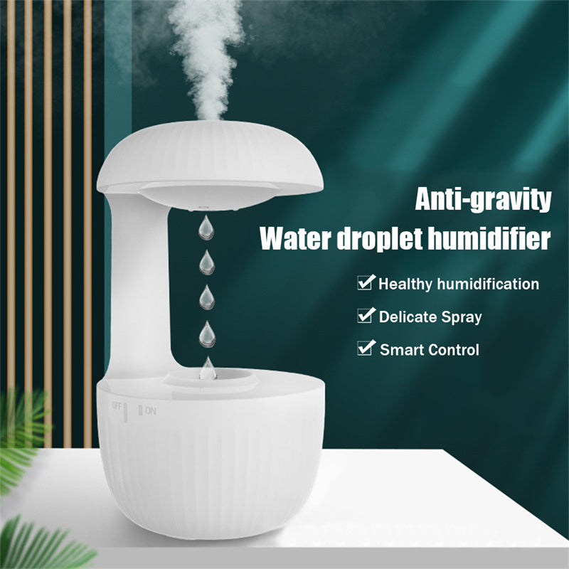 Umidificator Anti-gravitațional de Aer – Ceață Rece, Silențios, Efect de Picături Levitante