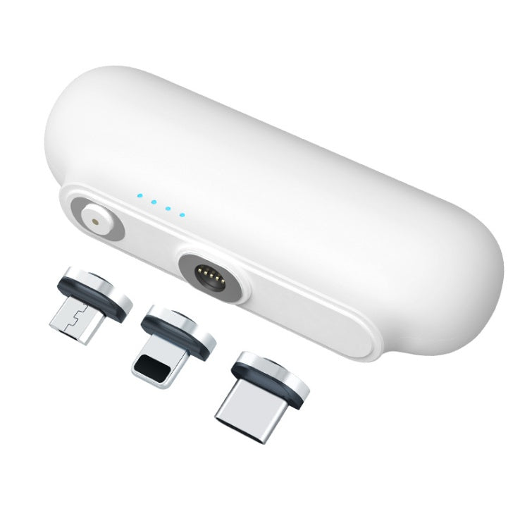 Baterie Externă Mini 2600mAh cu Încărcare Magnetică