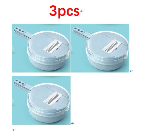 Set Feliator Legume 8 în 1 cu Lame din Inox