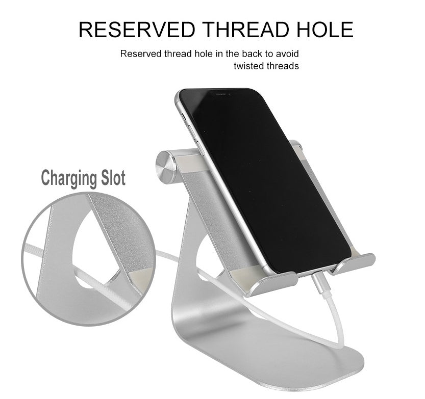 Suport Reglabil din Aluminiu pentru Telefon și Tabletă