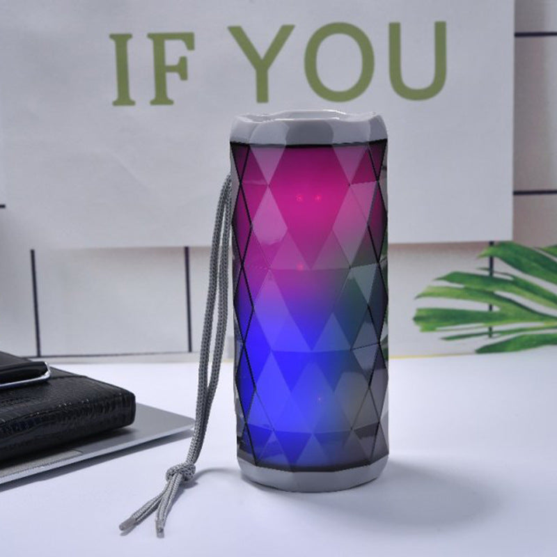 Boxă Bluetooth Portabilă 2x5W cu LED și Radio FM