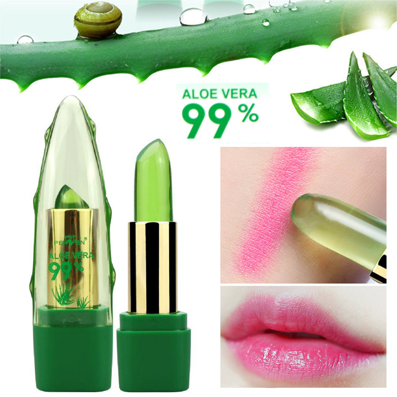 Ruj cu Aloe Vera care Îi Schimbă Culoarea