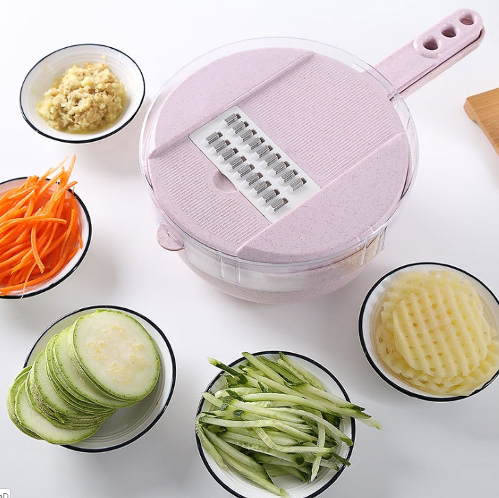 Set Feliator Legume 8 în 1 cu Lame din Inox