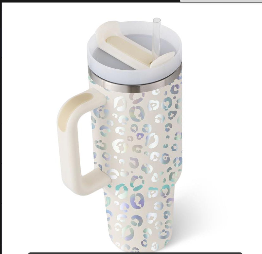Termos din Inox 1200ml cu Mâner, Pai și Capac
