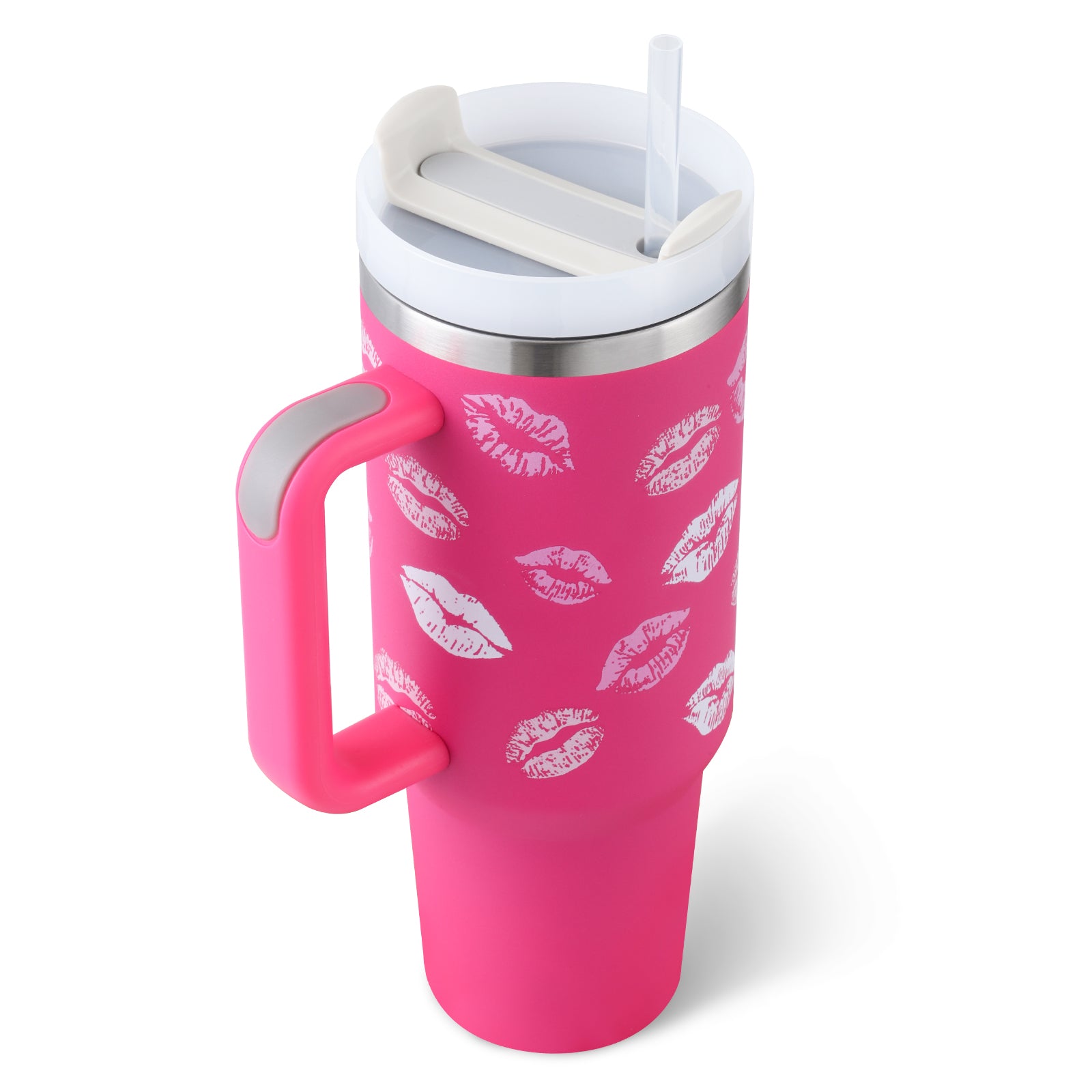 Termos din Inox 1200ml cu Mâner, Pai și Capac