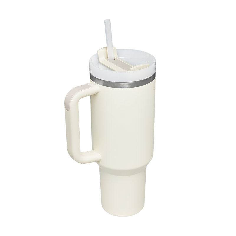 Termos din Inox 1200ml cu Mâner, Pai și Capac