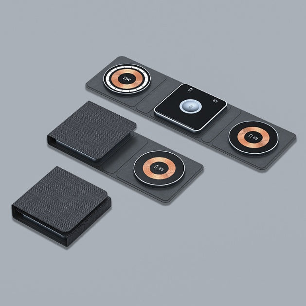 Stație Încărcare Wireless 3-în-1 pentru iPhone, Apple Watch și AirPods