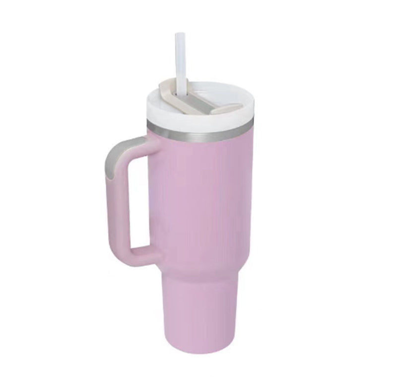 Termos din Inox 1200ml cu Mâner, Pai și Capac