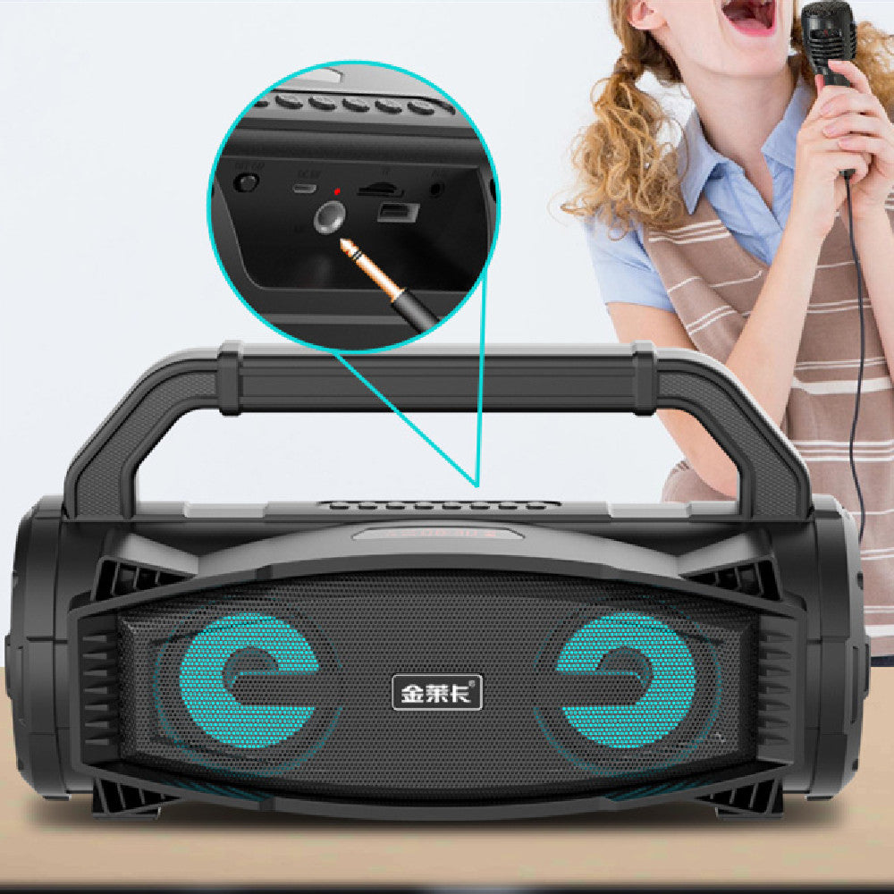 Boxă Bluetooth Portabilă Exterior 2x10W cu Radio FM