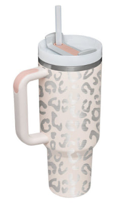 Termos din Inox 1200ml cu Mâner, Pai și Capac