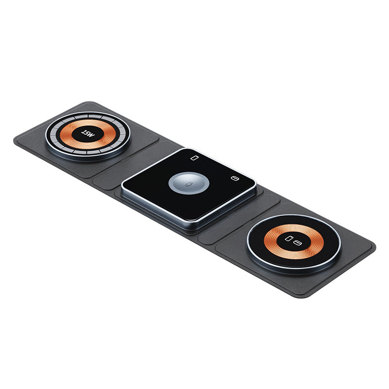 Stație Încărcare Wireless 3-în-1 pentru iPhone, Apple Watch și AirPods