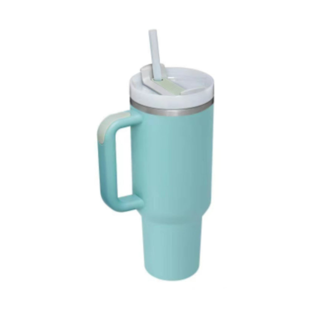 Termos din Inox 1200ml cu Mâner, Pai și Capac