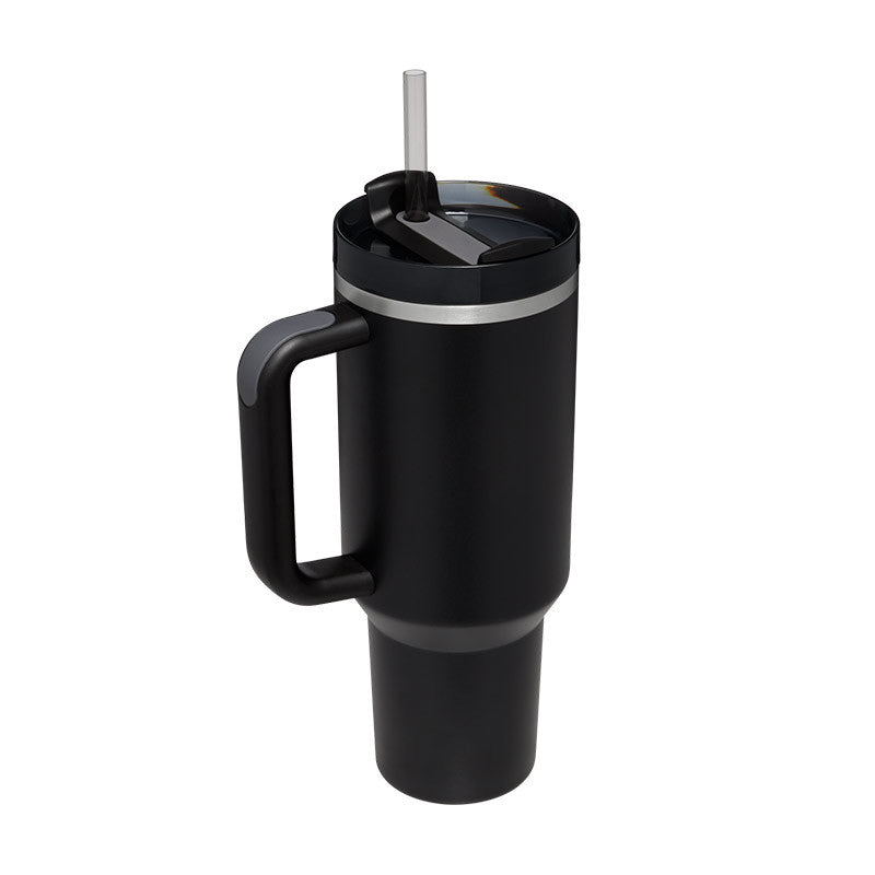 Termos din Inox 1200ml cu Mâner, Pai și Capac