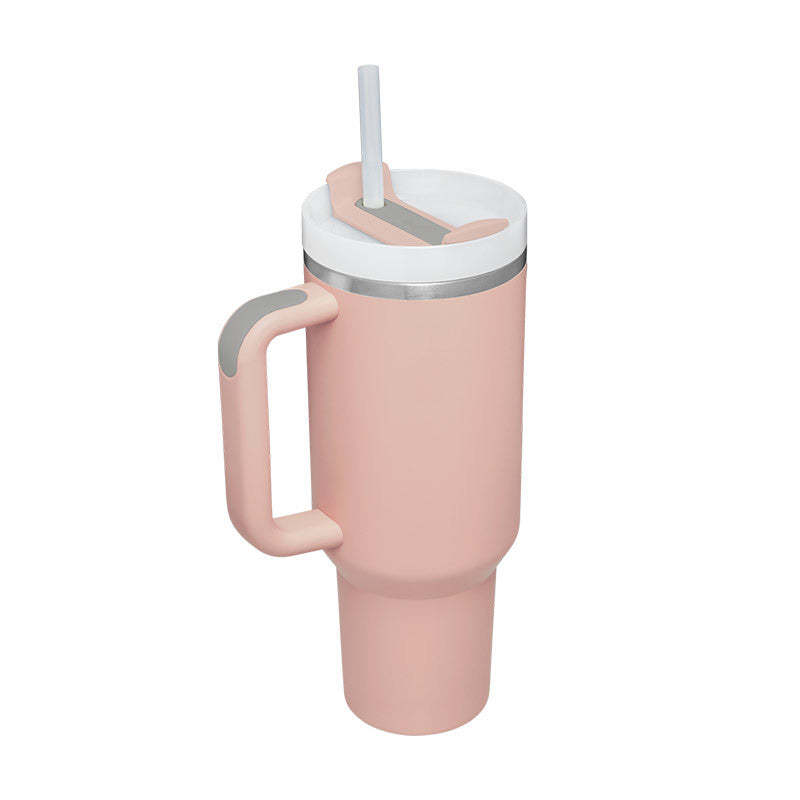 Termos din Inox 1200ml cu Mâner, Pai și Capac